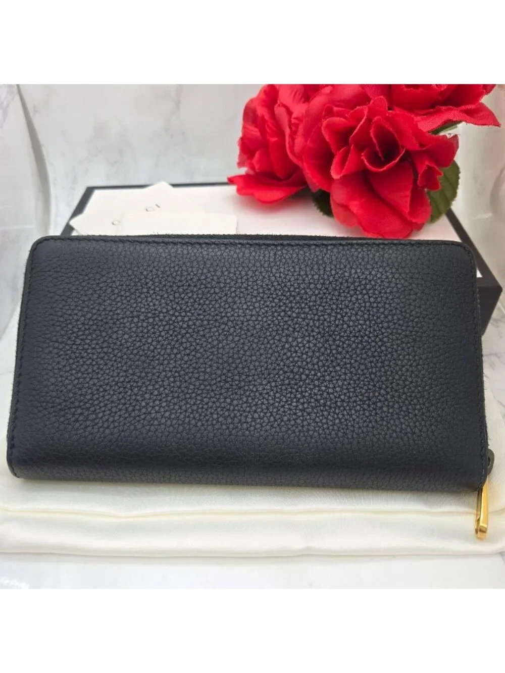 Gucci Logo Wallet Black Leather - Picture 2 of 15
